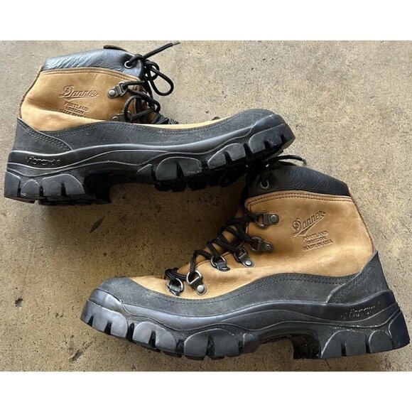 Vintage Danner Men’s Leather Boots Combat Hiker 43513X 2010 Brown Black Size 8 - Picture 3 of 16
